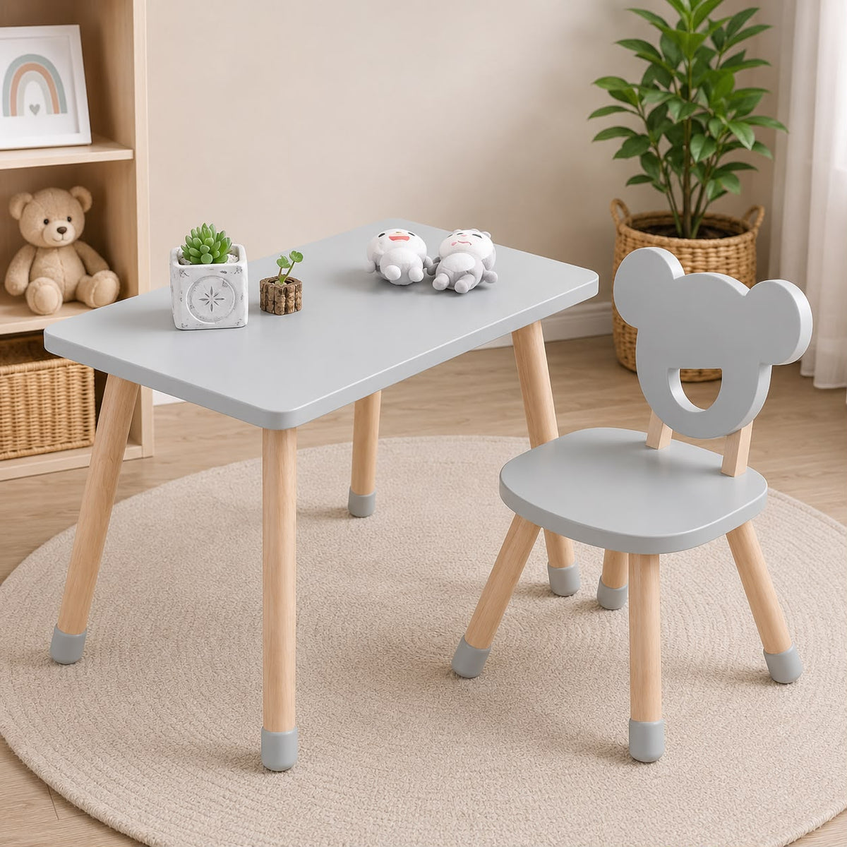 Conjunto evolutivo, mesa infantil + 1 silla